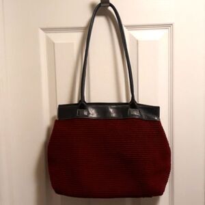 The Sak Elliott Lucca burgundy crochet bag